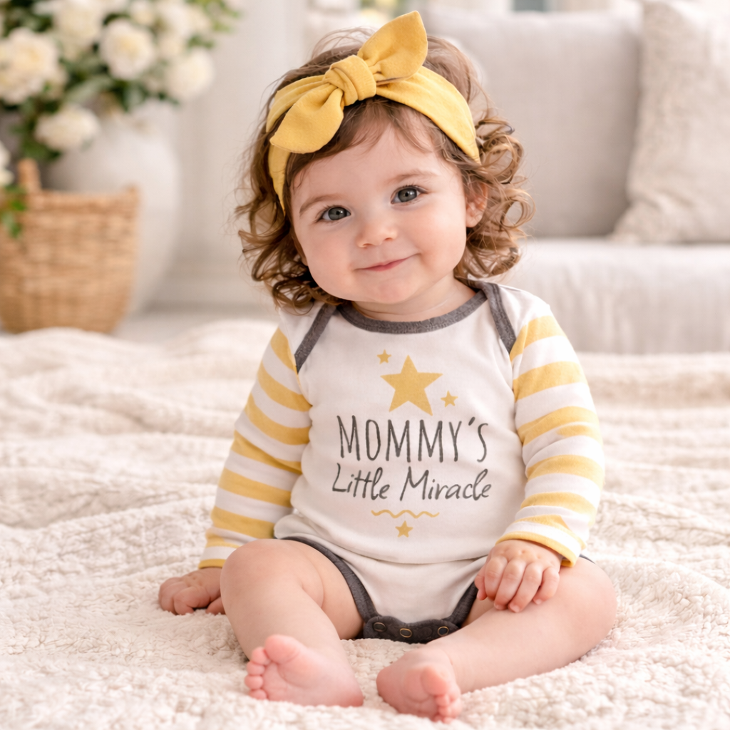Mother’s & Father’s Day Baby Bodysuits |100% Cotton Rib