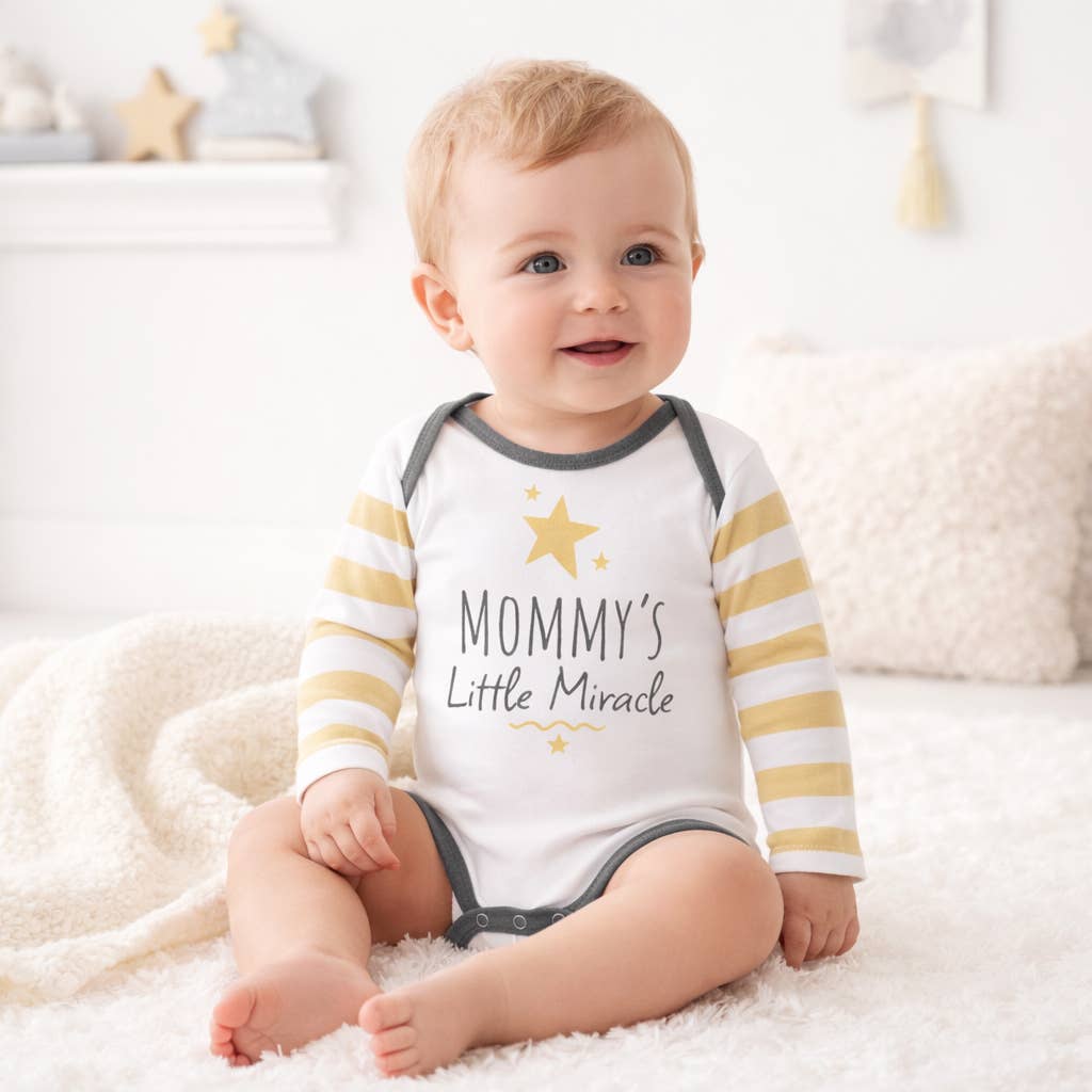 Mother’s & Father’s Day Baby Bodysuits |100% Cotton Rib