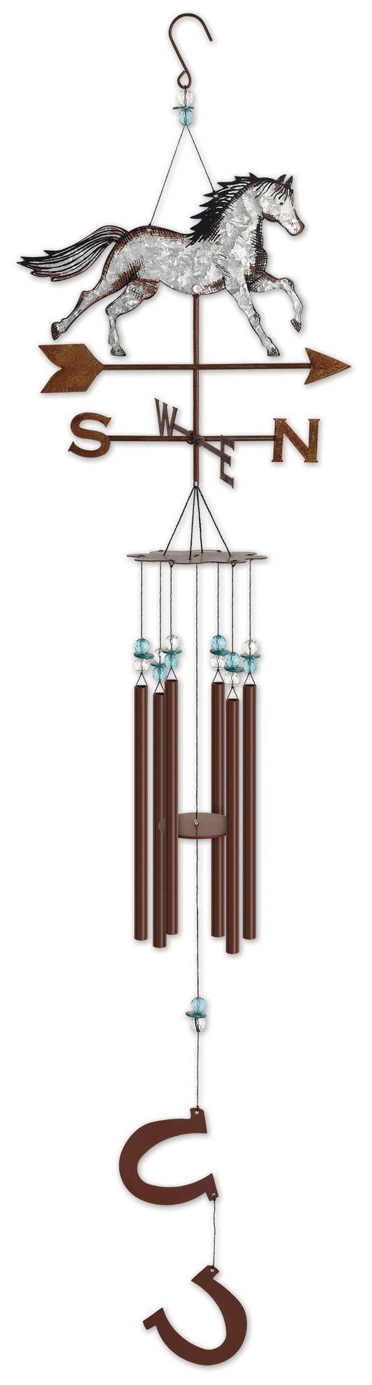 Barnyard Horse Metal Wind Chime Garden Decor - 92881