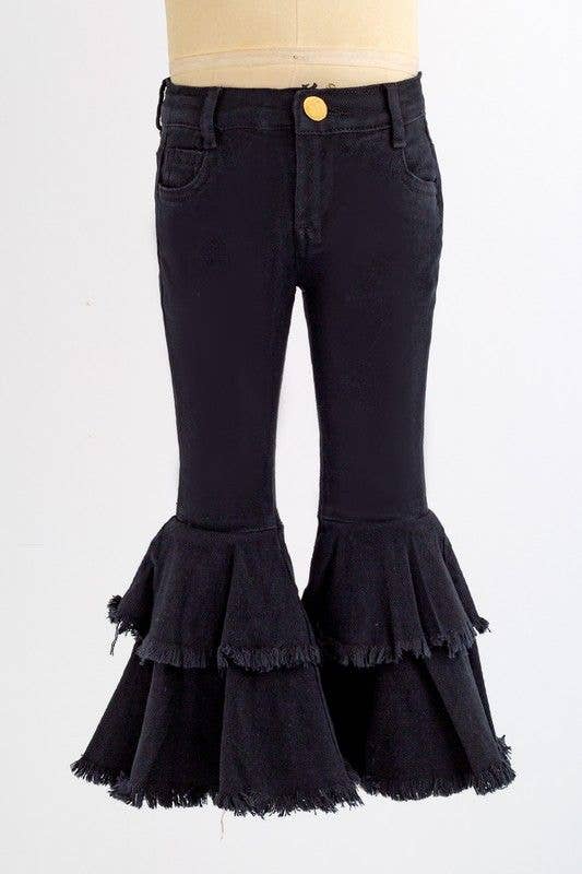 Black Denim Flares