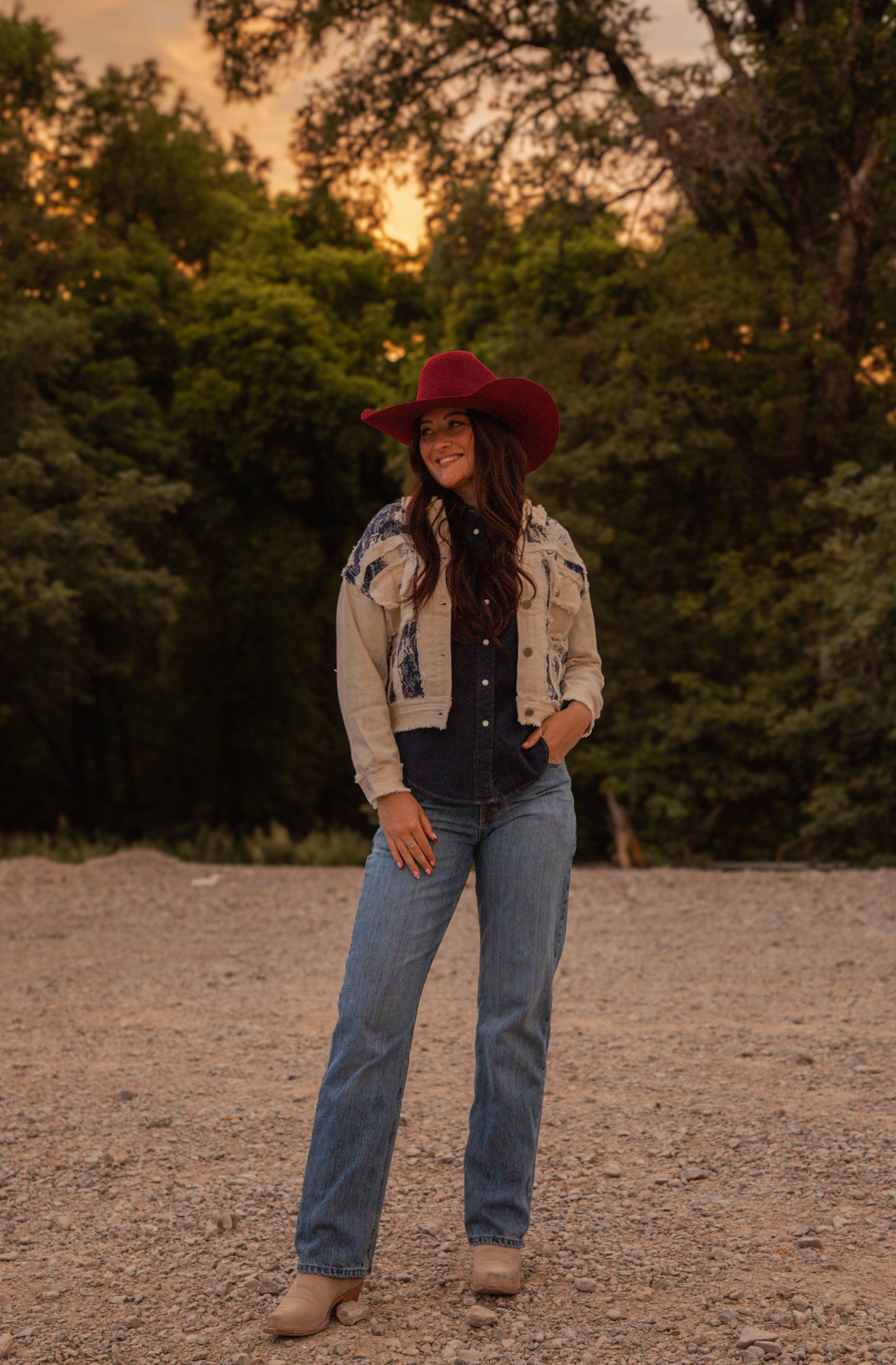 LADIES WESTERN DENIM JACKET-DNMPRT-4