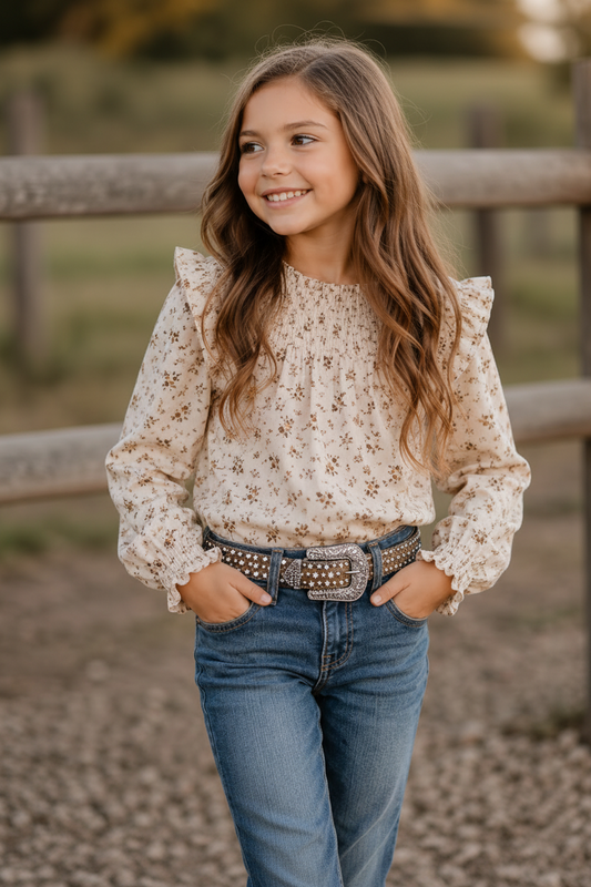 Girls' Shimmery Belts
