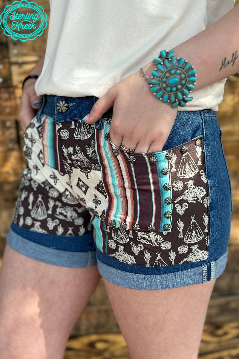 Patched Up Shorts - Western Long