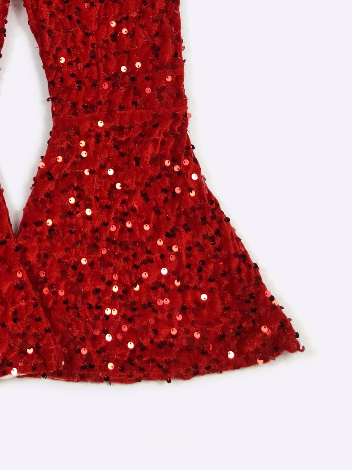 Red Sequin Flares